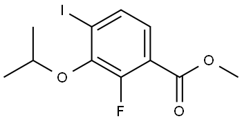 Methyl 2-fluoro-4-iodo-3-isopropoxybenzoate Structural