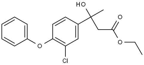 ethyl 3-(3-chloro-4-phenoxyphenyl)-3-hydroxybutanoate Structural