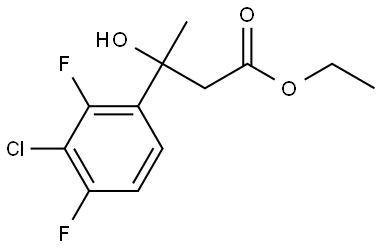 ethyl 3-(3-chloro-2,4-difluorophenyl)-3-hydroxybutanoate Structural
