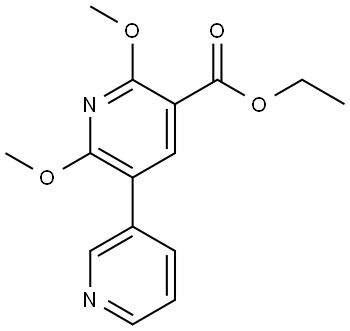 ethyl 2,6-dimethoxy-[3,3'-bipyridine]-5-carboxylate Structural
