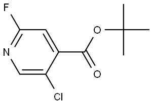 tert-butyl 5-chloro-2-fluoroisonicotinate Structural
