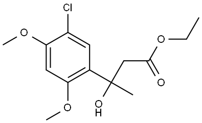 ethyl 3-(5-chloro-2,4-dimethoxyphenyl)-3-hydroxybutanoate Structural