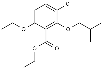 ethyl 3-chloro-6-ethoxy-2-isobutoxybenzoate Structural