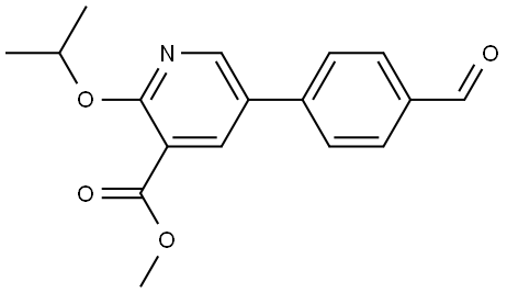 methyl 5-(4-formylphenyl)-2-isopropoxynicotinate Structural