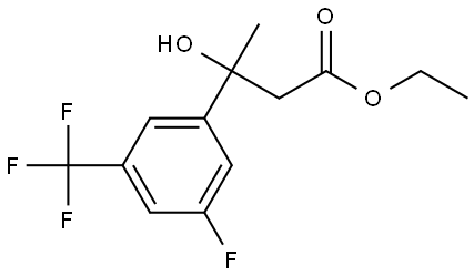 ethyl 3-(3-fluoro-5-(trifluoromethyl)phenyl)-3-hydroxybutanoate Structural