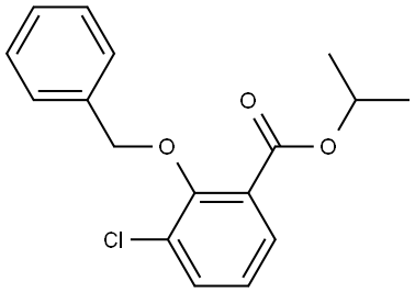 isopropyl 2-(benzyloxy)-3-chlorobenzoate Structural