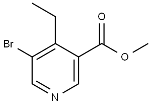 methyl 5-bromo-4-ethylnicotinate Structural