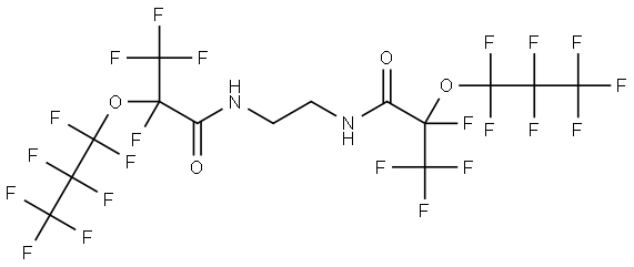 Propanamide, N,N'-1,2-ethanediylbis[2,3,3,3-tetrafluoro-2-(heptafluoropropoxy)- (9CI) Structural
