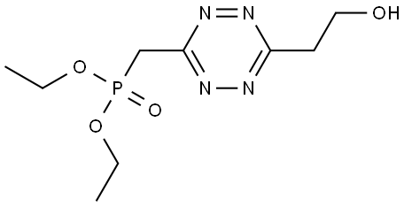 OH-CH2CH2-Tetrazine-CH2-PO(OEt)2 Structural