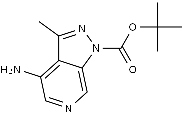 tert-butyl 4-amino-3-methyl-1H-pyrazolo[3,4-c]pyridine-1-carboxylate Structural