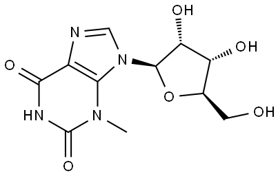 Xanthosine, 3-methyl- Structural