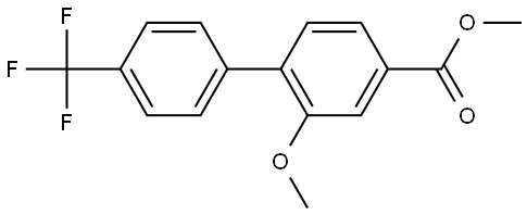Methyl 2-methoxy-4'-(trifluoromethyl)-[1,1'-biphenyl]-4-carboxylate Structural