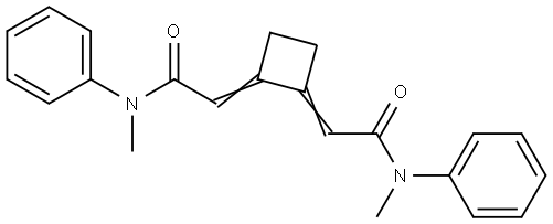 Acetamide, 2,2'-(1,2-cyclobutanediylidene)bis[N-methyl-N-phenyl- (9CI) Structural