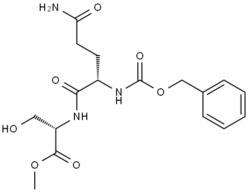 L-Serine, N-[N-[(phenylmethoxy)carbonyl]-L-asparaginyl]-, methyl ester (9CI) Structural
