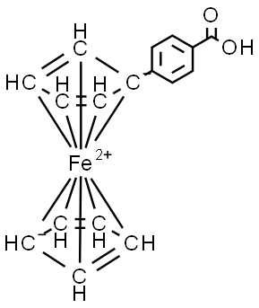 Ferrocene, (4-carboxyphenyl)- Structural