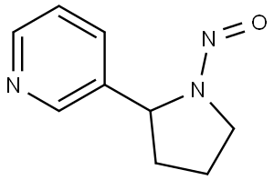 Pyridine, 3-(1-nitroso-2-pyrrolidinyl)-, stereoisomer Structural