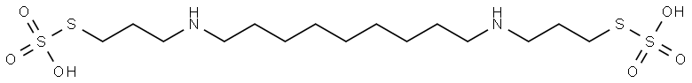 Thiosulfuric acid (H2S2O3), S,S'-[1,9-nonanediylbis(imino-3,1-propanediyl)] ester (9CI) Structural