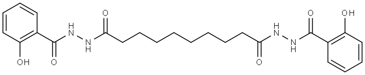Decanedioic acid, 1,10-bis[2-(2-hydroxybenzoyl)hydrazide] Structural