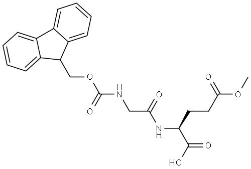 L-Glutamic acid, N-[(9H-fluoren-9-ylmethoxy)carbonyl]glycyl-, 25-methyl ester (9CI) Structural