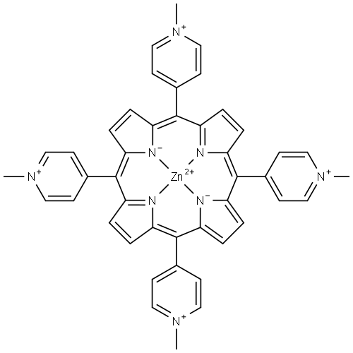 zinc tetra(4-N-methylpyridyl)porphine Structural