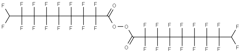 Peroxide, bis(2,2,3,3,4,4,5,5,6,6,7,7,8,8,9,9-hexadecafluoro-1-oxononyl) (9CI) Structural