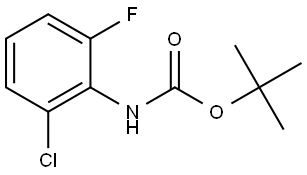 tert-butyl (2-chloro-6-fluorophenyl)carbamate Structural