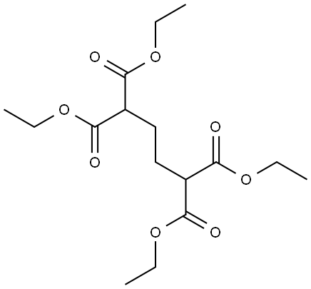 Hexanetetracarboxylic acid, 1,2,5,6-tetraethyl ester Structural
