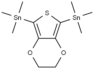 IN1919, 5,7-Bis(trimethylstannyl)-2,3-dihydrothieno[3,4-b][1,4]dioxine Structural
