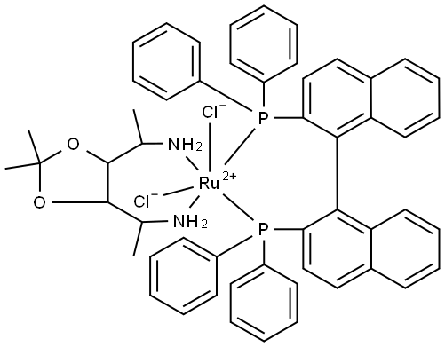 DICHLORO[(S)‐BINAP][(R)‐IPHAN]RUTHENIUM(II) Structural