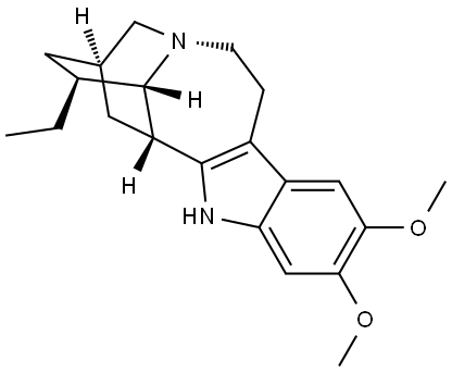 Ibogamine, 12,13-dimethoxy- Structural