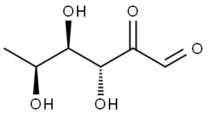 L-lyxo-Hexos-2-ulose, 6-deoxy- (9CI) Structural