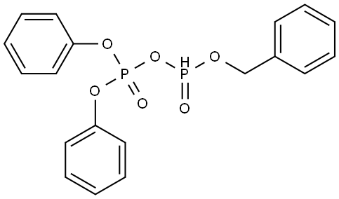 Isohypophosphoric acid, P,P-diphenyl P'-(phenylmethyl) ester (9CI) Structural