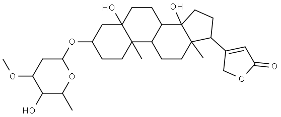 Vanderoside (6CI,7CI,8CI) Structural