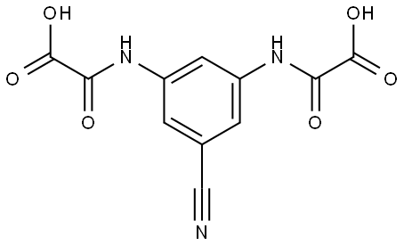 Acetic acid, 2,2'-[(5-cyano-1,3-phenylene)diimino]bis[2-oxo- (9CI) Structural
