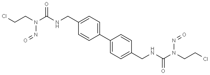 Urea, N,N''-[[1,1'-biphenyl]-4,4'-diylbis(methylene)]bis[N'-(2-chloroethyl)-N'-nitroso- (9CI) Structural