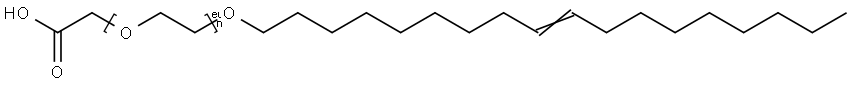 GLYCOLIC ACID ETHOXYLATE OLEYL ETHER Structural