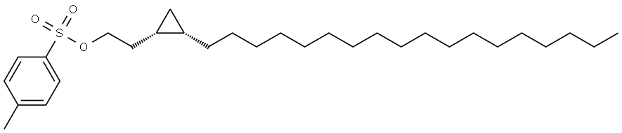Cyclopropaneethanol, 2-octadecyl-, 1-(4-methylbenzenesulfonate), (1R,2R)-rel- Structural
