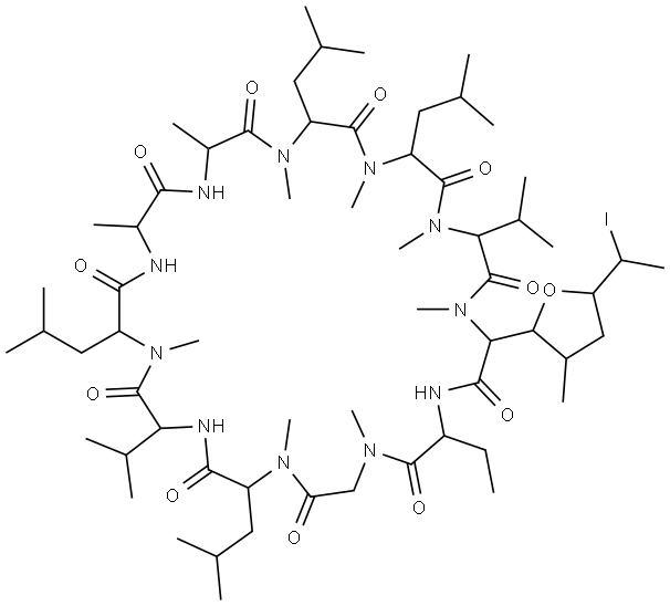 Iodocyclosporin A Structural