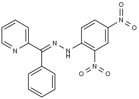 Ketone, phenyl 2-pyridyl, (2,4-dinitrophenyl)hydrazone, stereoisomer (8CI) Structural