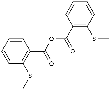 Benzoic acid, 2-(methylthio)-, anhydride with 2-(methylthio)benzoic acid Structural
