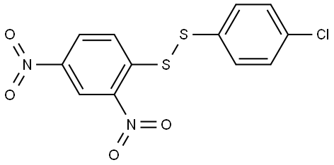 Disulfide, 4-chlorophenyl 2,4-dinitrophenyl (9CI) Structural