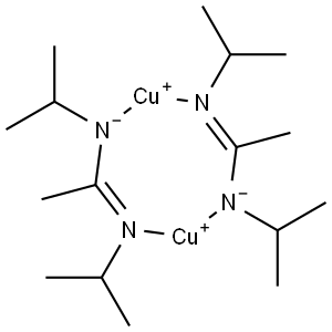 bis[μ-[n,n'-bis(1-methylethyl)-ethanimidamidato-κn:κn']]di-copper Structural