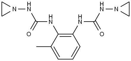 Urea, N,N''-(3-methyl-1,2-phenylene)bis[N'-1-aziridinyl- (9CI) Structural