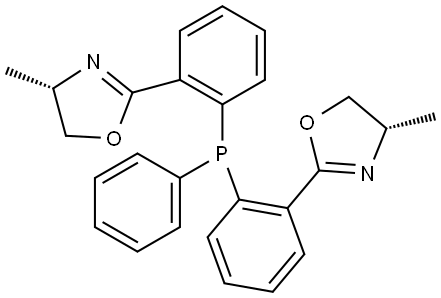 Oxazole, 2,2'-[(phenylphosphinidene)di-2,1-phenylene]bis[4,5-dihydro-4-methyl-, (4S,4'S)- (9CI) Structural