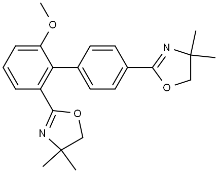 Oxazole, 2,2'-(6-methoxy[1,1'-biphenyl]-2,4'-diyl)bis[4,5-dihydro-4,4-dimethyl- (9CI) Structural