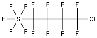 Sulfur, (4-chloro-1,1,2,2,3,3,4,4-octafluorobutyl)pentafluoro-, (OC-6-21)- (9CI) Structural
