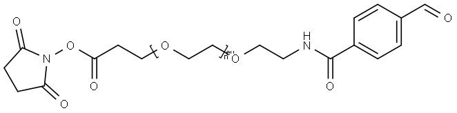 Ald-Ph-PEG24-NHS ester Structural