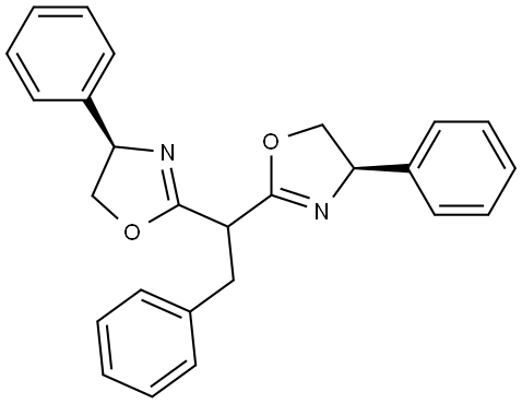 Oxazole, 2,2'-(2-phenylethylidene)bis[4,5-dihydro-4-phenyl-, (4R,4'R)- (9CI) Structural