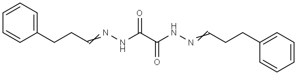 Ethanedioic acid, 1,2-bis[2-(3-phenylpropylidene)hydrazide] Structural