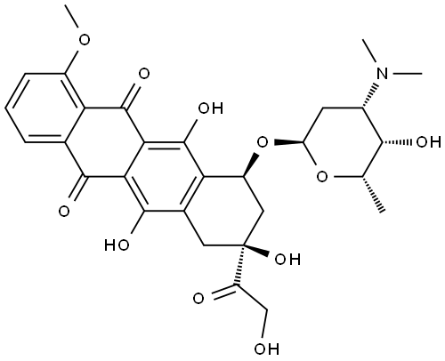 N,N-dimethyldoxorubicin Structural